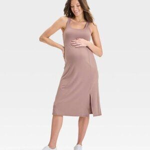 Isabel Maternity by Ingrid & Isabel Mauve Tank Midi Dress